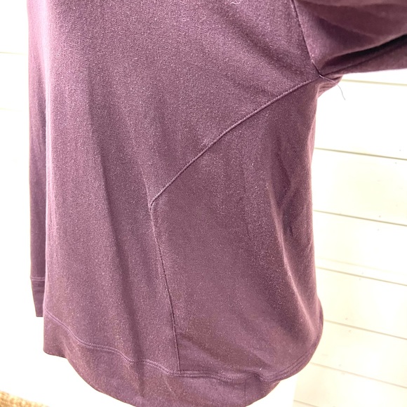 Eileen fisher long sleeve pullover plum purple tencel spandex small petite top - Picture 8 of 8